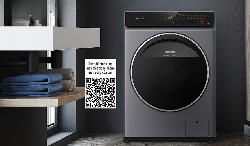 Máy giặt Panasonic 9kg NA-V90FC1LVT hiện đại, tiết kiệm và tiện lợi cho mọi gia đình  