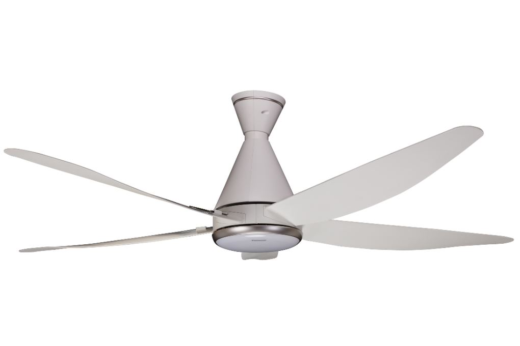 Quạt trần 5 cánh Panasonic F-60GFN (động cơ DC, màu trắng, đèn LED, remote)