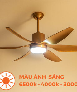 Quạt trần 6 cánh Nanoco NCF5462-GL đèn Led