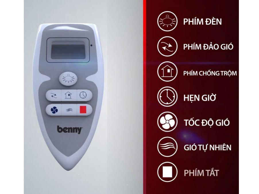 Quạt trần Benny Romantico BF-C43V