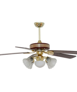Quạt trần đèn chùm cánh gỗ Kim Thuận Phong KN508 - 5 cánh