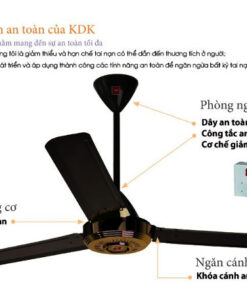 Quạt trần KDK N56YG (3 cánh - 5 tốc độ)