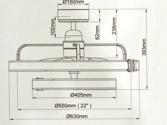 Quạt trần Magari BFC22KING