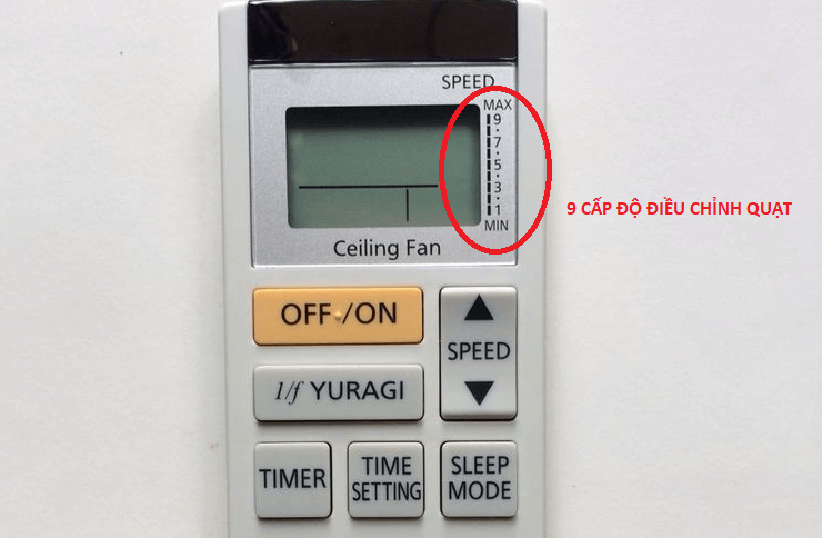 Trang bị 9 cấp độ gió tuỳ chỉnh theo nhu cầu Trang bị 9 cấp độ gió tuỳ chỉnh theo nhu cầu