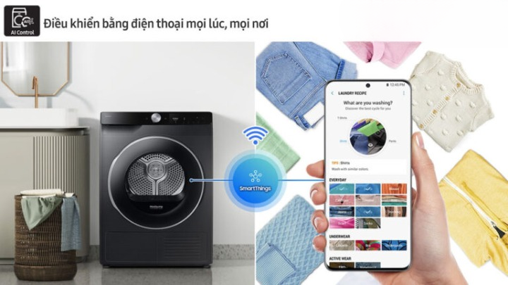 Khả năng kết nối thông minh AI Control – Điều khiển dễ dàng từ xa Khả năng kết nối thông minh AI Control – Điều khiển dễ dàng từ xa