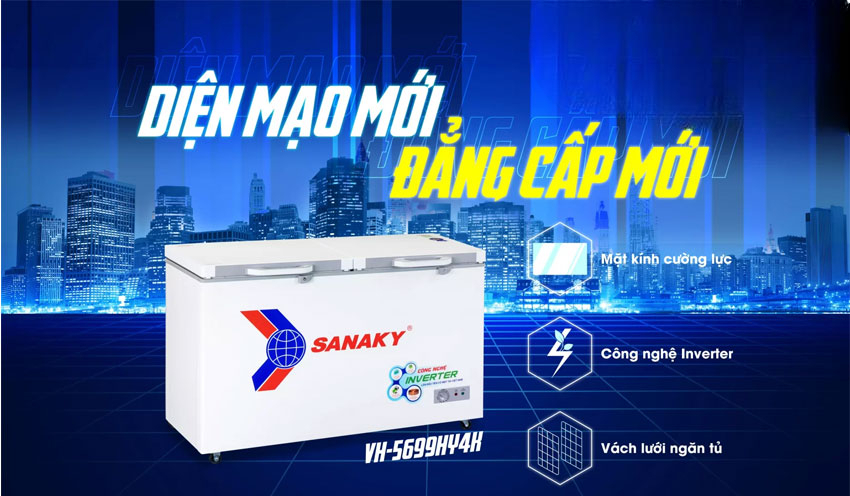 Đánh giá  về tủ đông Sanaky Inverter VH-5699HY4K