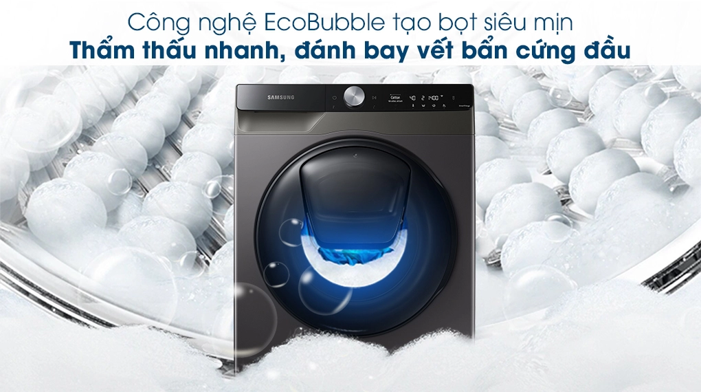 Công nghệ EcoBubbla tạo bọt siêu mịn Công nghệ EcoBubbla tạo bọt siêu mịn