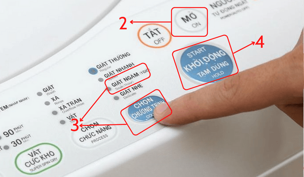 Cách sử dụng chế độ Soak của máy giặt