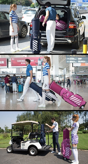 Túi golf để vừa cốp xe ô tô Sử dụng túi golf