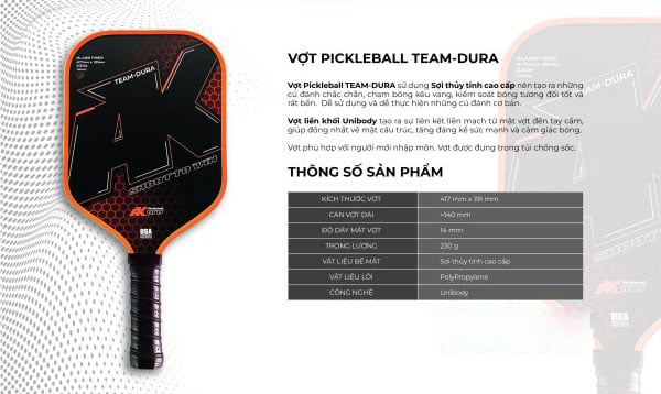 Vợt Pickleball Team Dura Vợt Pickleball Team Dura