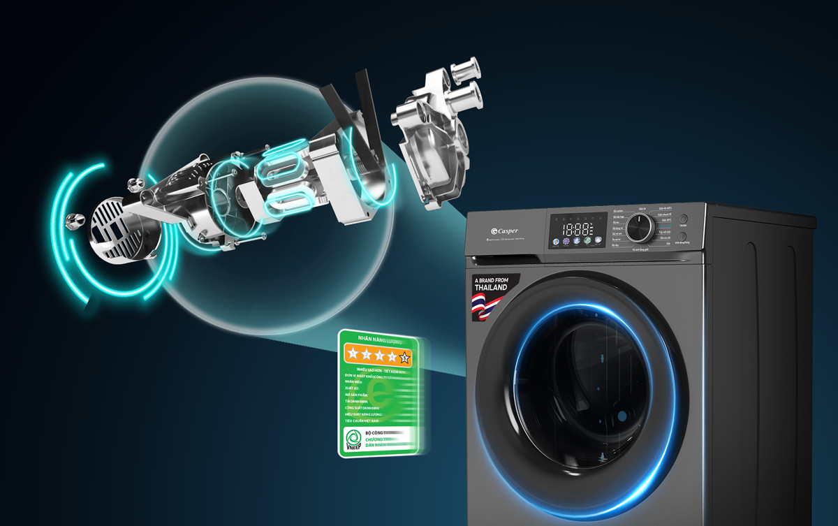 Ưu nhược điểm khi mua Máy Giặt Casper Inverter 10,5Kg WF-D105VGR1 