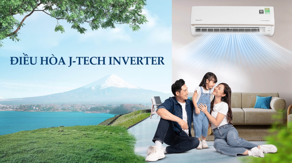 Máy lạnh Sharp Inverter 1 HP AH-X10CEWC có thể vận hành ổn định trong thời gian dài với độ bền cao nếu được vệ sinh định kỳ