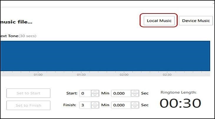 Tiếp theo bạn nhấp chọn Local Music