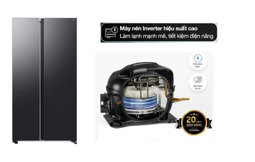 Tủ Lạnh Samsung RS70F65Q3FSV: Tiện Ích Đỉnh Cao Cho Không Gian Bếp Hiện Đại