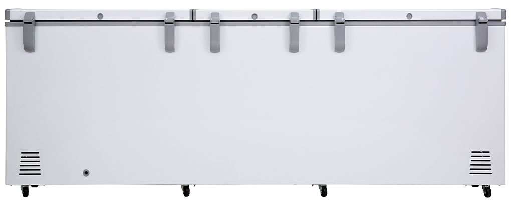 Tủ đông Sanaky VH 1199HY có 8 bánh xe chịu lực Tủ đông Sanaky VH 1199HY có 8 bánh xe chịu lực