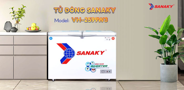 tủ đông Sanaky VH-2599W3 sở hữu thiết kế hiện đại tủ đông Sanaky VH-2599W3 sở hữu thiết kế hiện đại