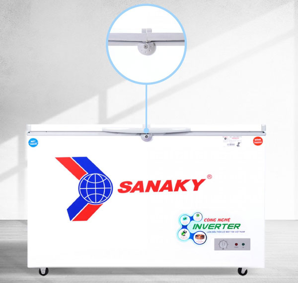 tủ đông Sanaky VH-2599W3 có khóa an toàn tủ đông Sanaky VH-2599W3 có khóa an toàn