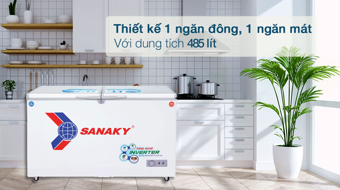 tủ đông Sanaky 485 lít VH-6699W3 có thiết kế hiện đại tủ đông Sanaky 485 lít VH-6699W3 có thiết kế hiện đại