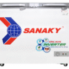 Tủ đông 2 ngăn đông và mát inverter Sanaky VH-2899W4K (220 lít, nắp kính xám)