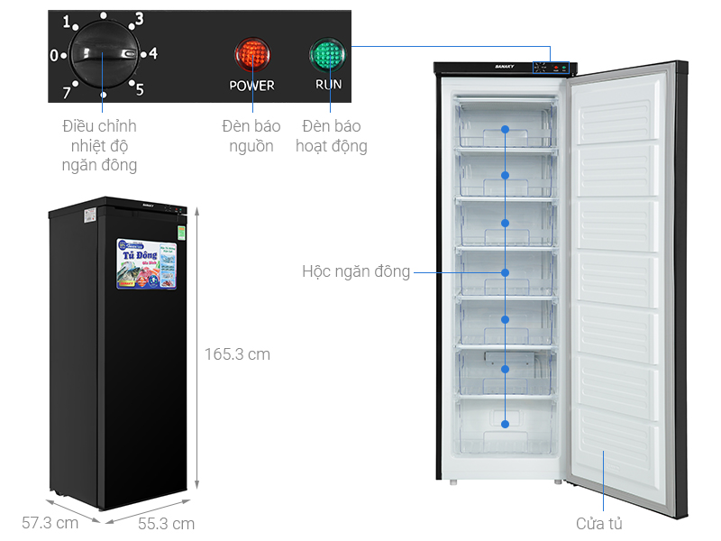 Tủ đông Sanaky