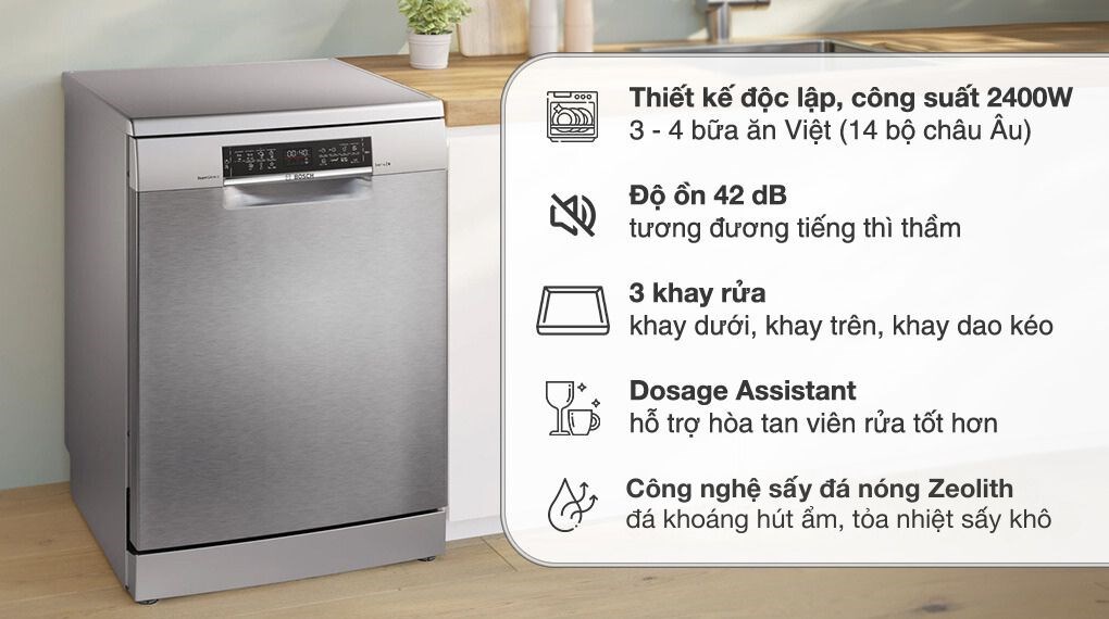 Máy rửa chén độc lập Bosch 