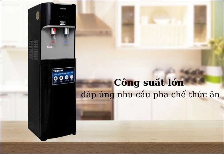 Cây nước nóng lạnh Toshiba RWF-W1669BV(K1) 650W có bình chứa bằng Inox 304 an toàn