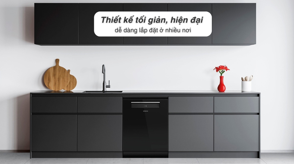 Máy rửa chén độc lập Hitachi HDF-F158CVGB 