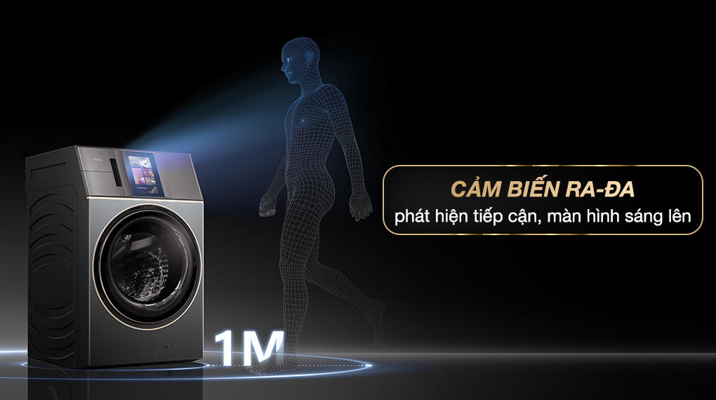 Tính năng phát hiện người tiếp cận trên máy giặt sấy Haier L+ Inverter giặt 24 kg - sấy 16 kg HWD240-BD12LU1L(GN) Tính năng phát hiện người tiếp cận trên máy giặt sấy Haier L+ Inverter giặt 24 kg - sấy 16 kg HWD240-BD12LU1L(GN)