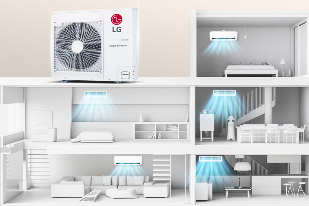 Ưu điểm nổi bật của điều hòa trung tâm LG 1 chiều ARUV030GSD5 – Thiết kế thông minh, tiết kiệm năng lượng