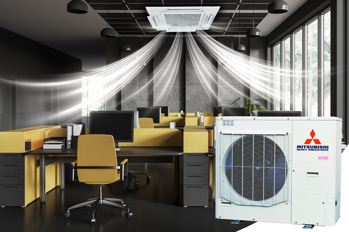 Làm lạnh/sưởi ấm thoải mái suốt 4 mùa Làm lạnh/sưởi ấm thoải mái suốt 4 mùa