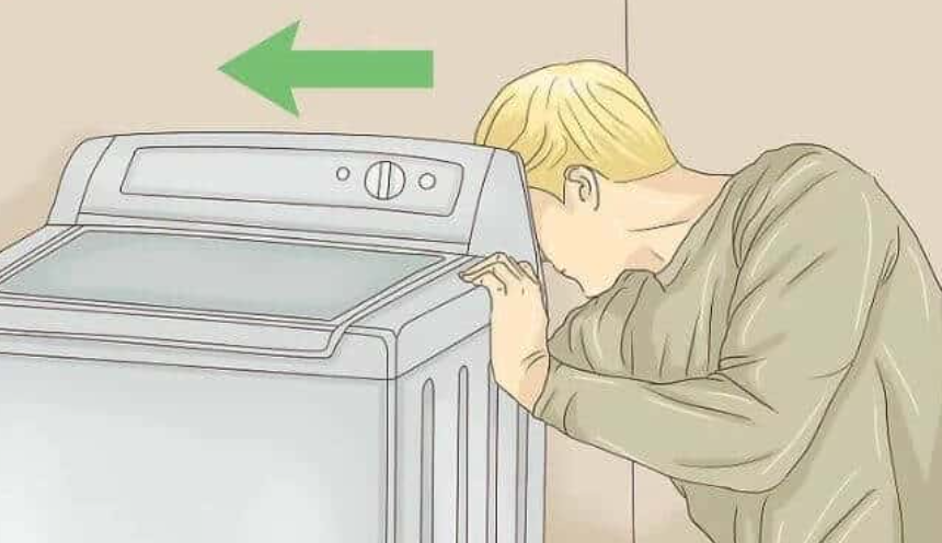 Bạn cần kéo máy ra khỏi tường trước khi tiến hành kiểm tra