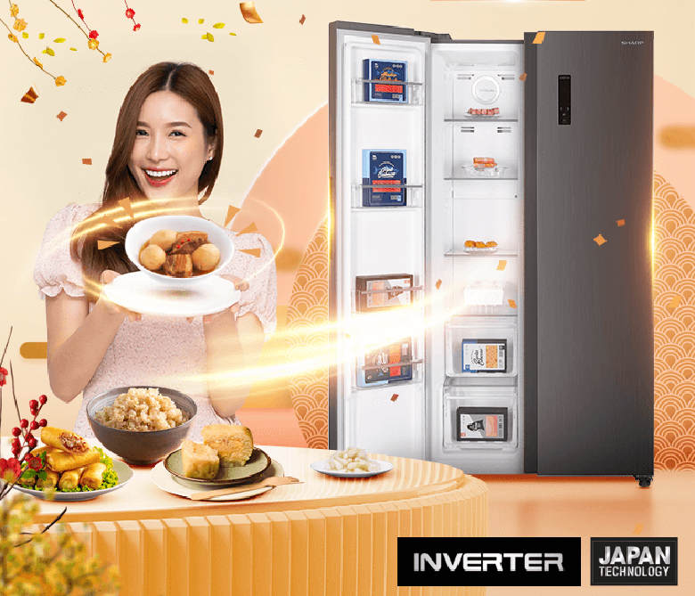 Trải nghiệm thực tế tủ lạnh Sharp Inverter SJ-SBXP600V-DS: Làm lạnh nhanh, tiết kiệm điện