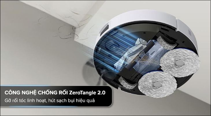 Công nghệ Zero Tangle giúp giảm tối đa tình trạng rối tóc gây nghẽn và kẹt thiết bị