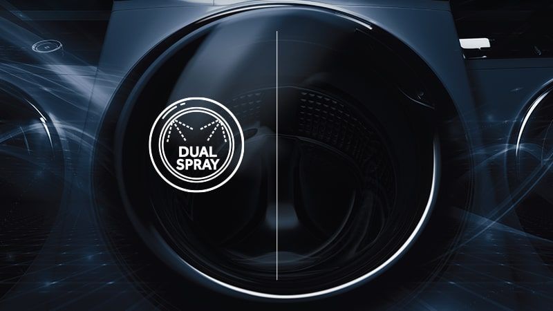 Tính năng Smart Dual Spray trên máy giặt Haier sẽ tự động làm sạch sau mỗi chu trình giặt, giúp quần áo vệ sinh hơn và tăng độ bền cho máy theo thời gian Tính năng Smart Dual Spray trên máy giặt Haier sẽ tự động làm sạch sau mỗi chu trình giặt, giúp quần áo vệ sinh hơn và tăng độ bền cho máy theo thời gian