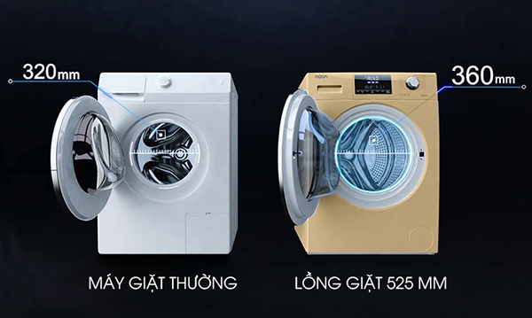 Công nghệ Ultra Slim (Chỉ có trên lồng giặt 525 mm)