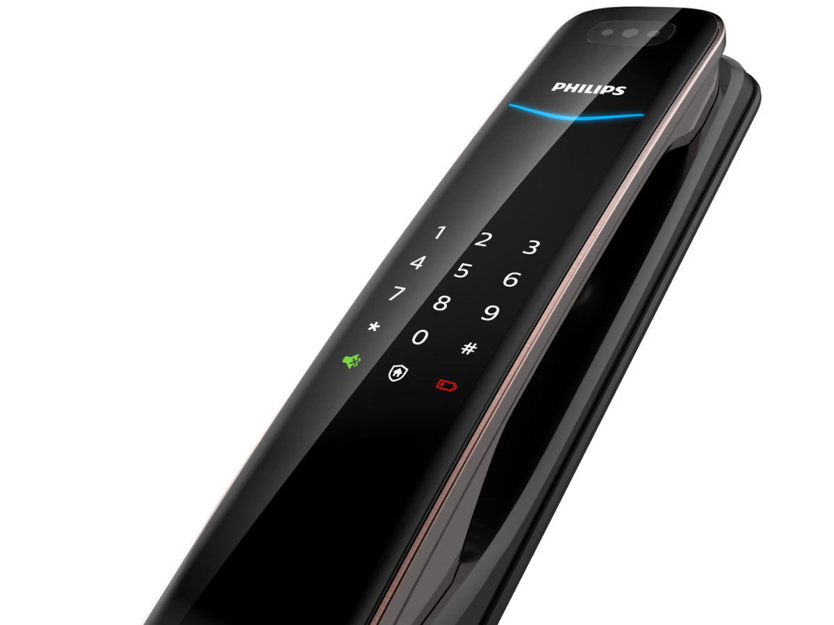Khóa cửa thông minh vân tay cao cấp Philips DDL702-8HWS