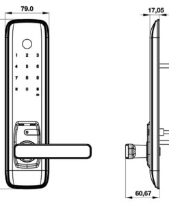 Khóa điện tử EL7800-TCS Hafele 912.05.763