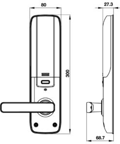 Khóa điện tử EL7800-TCS Hafele 912.05.763