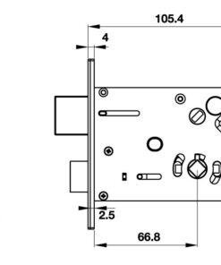 Khóa điện tử EL7800-TCS Hafele 912.05.763