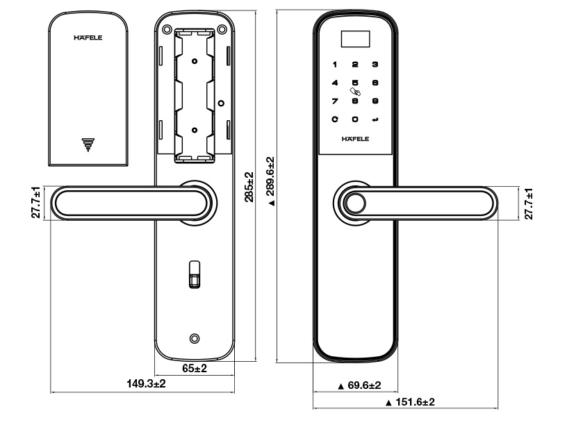 khóa điện tử Hafele