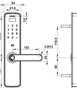Khóa điện tử Hafele DL7100/912.20.315