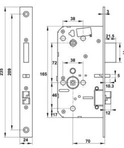 Khóa điện tử Hafele DL7600 912.20.237