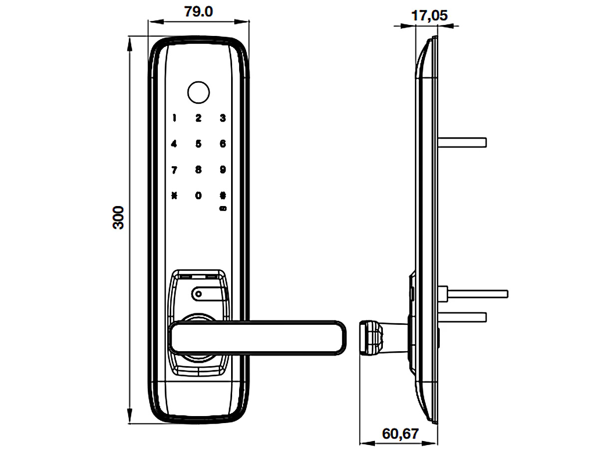 Khóa điện tử Hafele EL7800 Plus (912.20.569)
