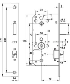 Khóa điện tử Hafele PP9000 912.20.293