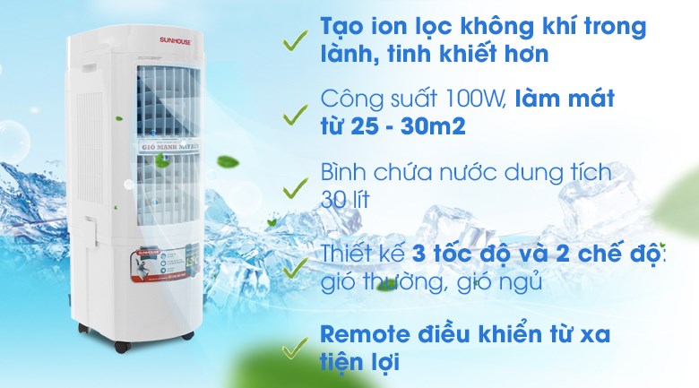Sunhouse SHD7723 sở hữu 2 chế độ gió thường và gió ngủ Sunhouse SHD7723 sở hữu 2 chế độ gió thường và gió ngủ