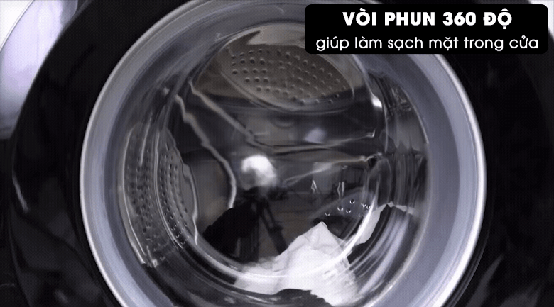 Công nghệ phun nước 360 độ giúp làm sạch mặt trong cửa