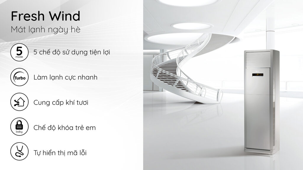 Gree 42000btu GVC42ALXH-M6NNC7B: Điều hòa cây công suất lớn đáng mua nhất hiện nay?
