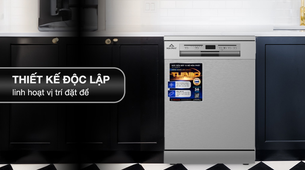 Máy rửa chén độc lập Hòa Phát HD F1306DBS 