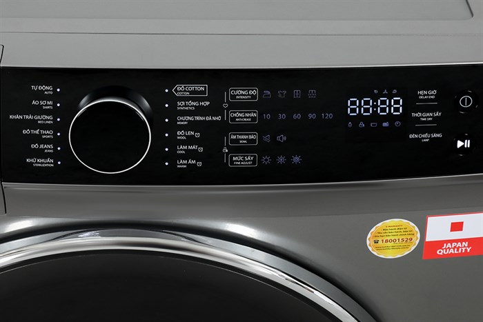 Máy sấy ngưng tụ Toshiba 8 kg TD-K90MEV(SK) được trang bị nhiều tính năng tiện lợi