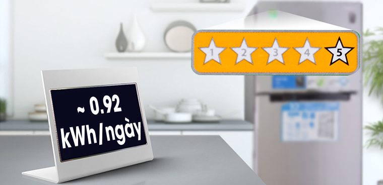 Dựa vào nhãn năng lượng có thể biết tủ có tiết kiệm điện hơn